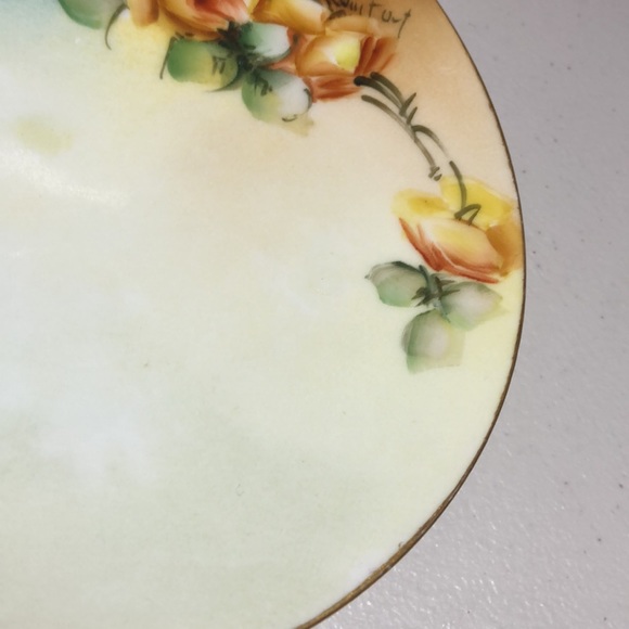 Vintage Like New J&C Bavaria Hand Painted with Author Signature Plate - Picture 3 of 8